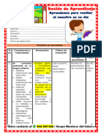 3° Sesión Día 3 Com Aprendemos para Recitar Al Maestro en Su Día Unidad 5 Semana 2