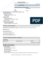 Safety Data Sheet - Distilled Water