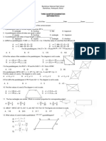 3rd QE Math 9