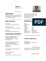 Rosal Mark Anthony Resume