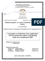 Conception Et Réalisation D'une Application Web de Gestion Des Achats E-Purchasing Basée Sur L'architecture JEE