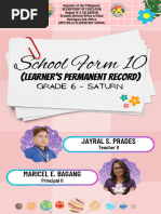 School Form 10 Cover Page