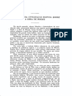 Influência Da Civilização Egípcia Sôbre A Obra de Moisés