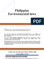 Philippine Environmental Legislation and Regulations 1st Sem 2022