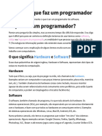 Artigo - O Que Faz Um Programador