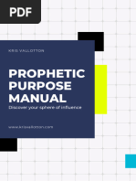 The Prophetic Purpose Manual