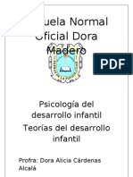 Escuela Normal Oficial Dora Madero Teorias Del Desarrollo