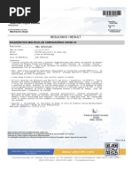 Resultado / Result: Diagnóstico Molecular Coronavírus Covid-19