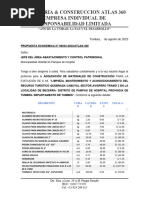 Ejemplo Cotización en Lurawi