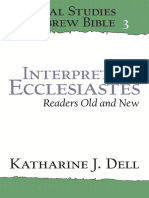 Interpreting Ecclesiastes Readers Old and New (Dell, Katharine Julia) (Z-Library)