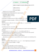 Nombres Complexes 4ème Mathématiques