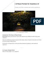 Unlock The Power of React Portals For Seamless UI Experiences