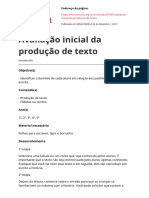 Avaliacao Inicial Da Producao de Texto