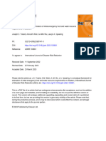 A Conceptual Framework For Estimation of Initial Emergency Food and Water Resource Requirements in Disasters