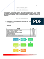 Gestión de Calidad: Semana 2