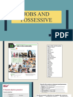 Jobs and Possessive