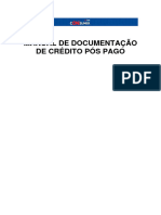 Manual de Documentação de Crédito Pós Pago - Impressão