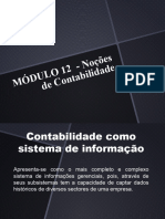 Noções de Contabilidade - Módulo 12