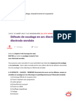 Défauts de Soudage en Arc Électrique Électrode Enrobée - Rocd@cier