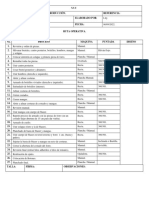 Ficha de Producción y Ruta Operativa Blazer