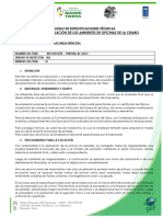 Pliego de Especificaciones Técnicas 2da. Fase Adecuación de Los Ambientes de Oficinas de La Cirabo