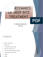 Biomechanics of Deep Bite Treatment