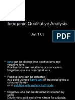 Inorganic Qualitative Analysis