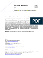 Cognitive Biases in The Investment Decision Process: Patrick Silva, Jorge Mendonça, Luís M. P. Gomes, and Lurdes Babo