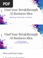 Find Your Breakthrough AI Business Idea