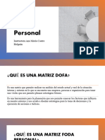 Matriz DOFA Personal