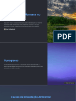 A Devastacao Humana No Meio Ambiente