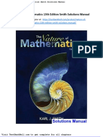 Nature of Mathematics 13th Edition Smith Solutions Manual