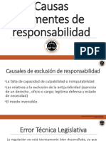 Causas Eximentes de Responsabilidad