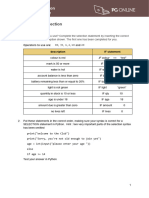 Python Worksheet 3 Selection