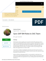 Sync SAP BW Roles To SAC Team - SAP Blogs