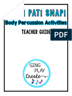 Clap Pat Snap Body Percussion Teacher Guide