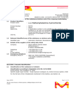 Safety Data Sheet: (+) - Methamphetamine Hydrochloride