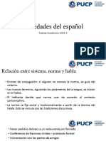 para Semana 2 Sobre Variación Linguística y Reflexión Sobre Lenguas