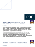 Informal Communication