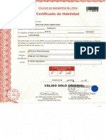 Certificado de Habilidad