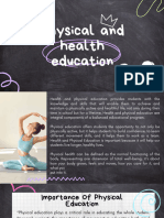 Physical and Health Education