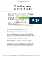 2G GSM Sniffing Using Software Defined Radio