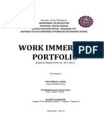 WORK IMMERSION PORTFOLIO Edited DepEd