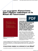 Les Pratiques D'exorcisme Dans L'église Catholique Et Le Rituel de L'exorcisme Liturgie & Sacrements