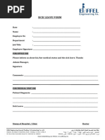 Sick Leave Form