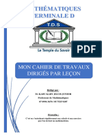 Mon Cahier de Travaux Diridés Maths TleD APC Ci