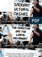 Current Cultural Clashes Lesson 2 - The Christian and The LGBTQ Movement