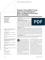 Pediatric Chest MDCT Using Tube Current Modulation - Effect On Radiation Dose With Breast Shielding.