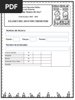 Examen Segundo Trimestre