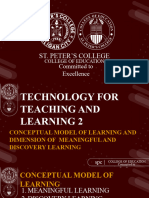 Lesson 6 - Conceptual Model of Learning and Dimension of Meaningful Discovery Learning